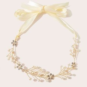 CLEAR OUT Bridal Headband w Pearls/rhinestones